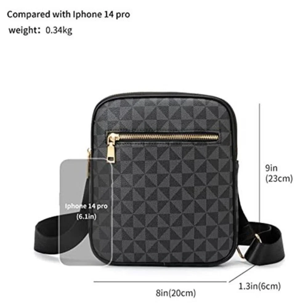 Crossbody Bag for Men's commuter shoulder bag Travel bag Work Business